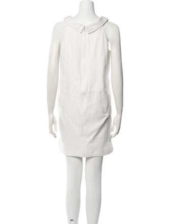 Oscar de la Renta Square Neckline Mini Dress