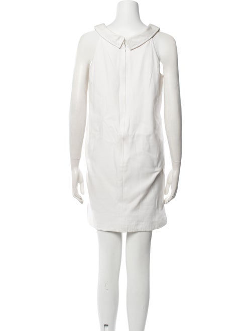 Oscar de la Renta Square Neckline Mini Dress