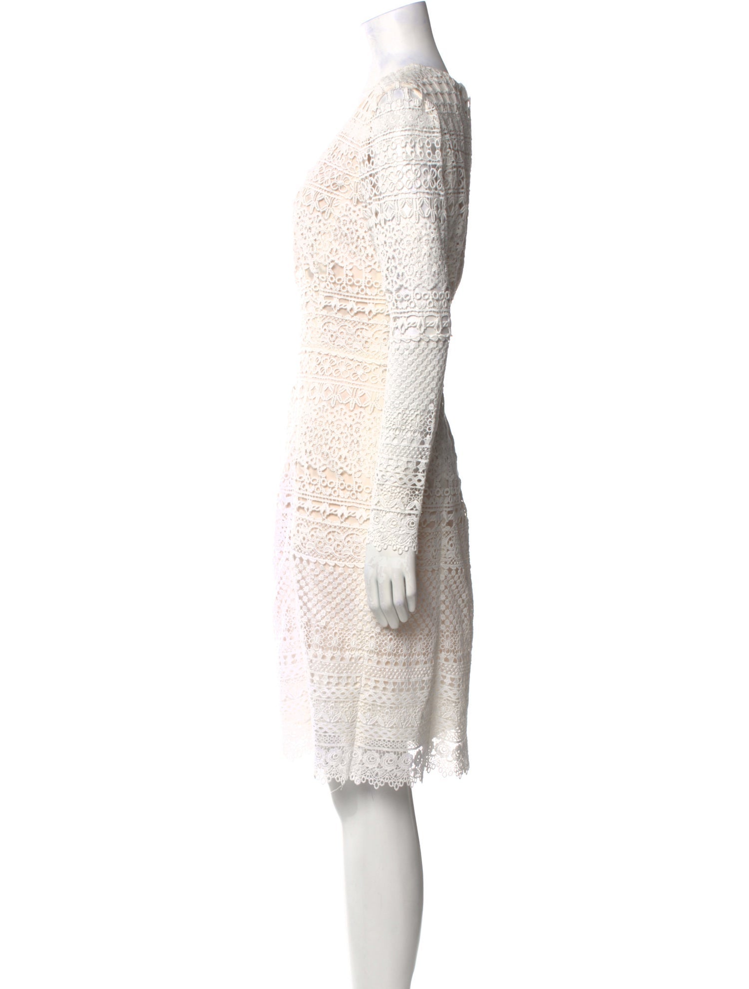 Oscar de la Renta Scoop Neck Knee-Length Dress