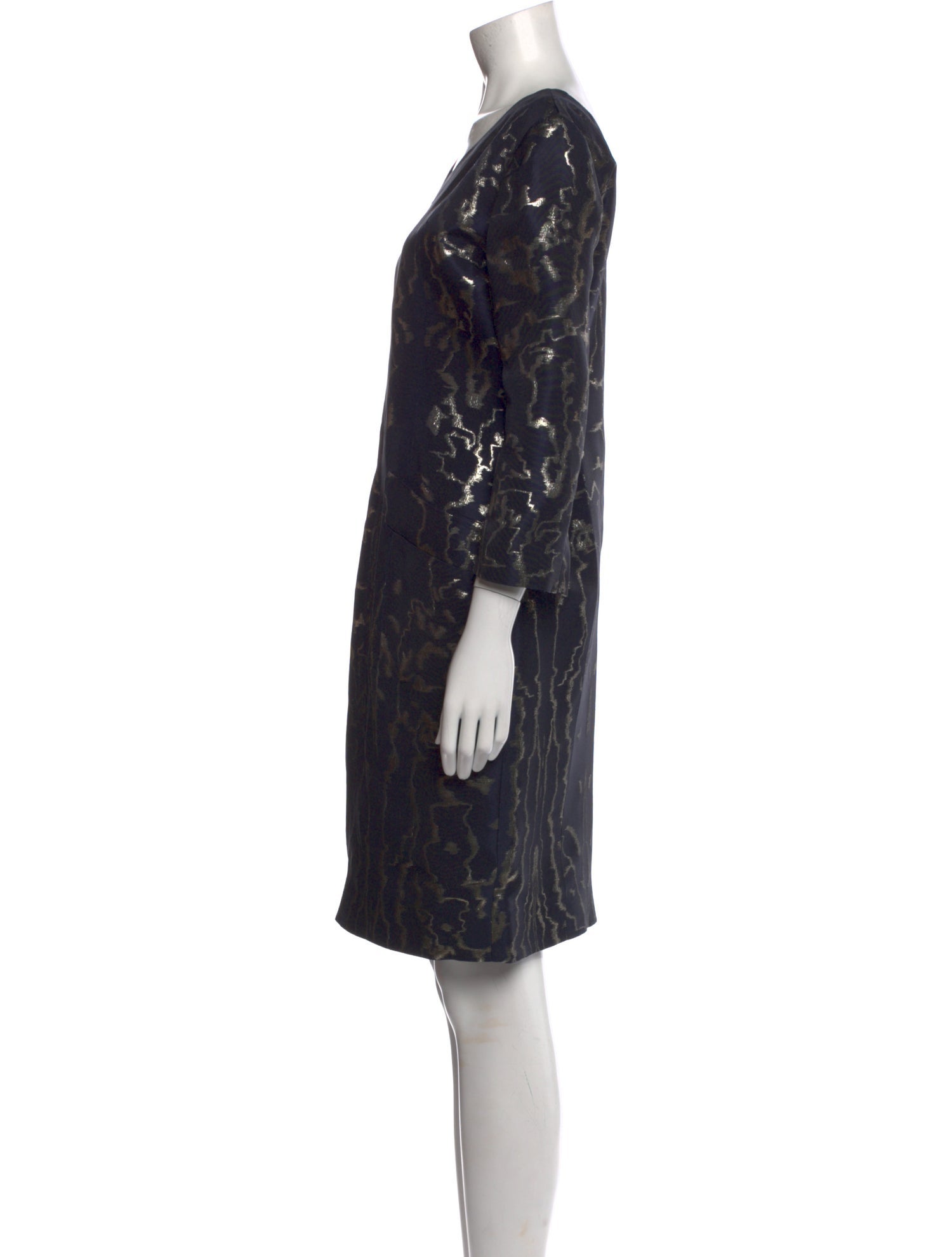 Oscar de la Renta Silk Knee-Length Dress