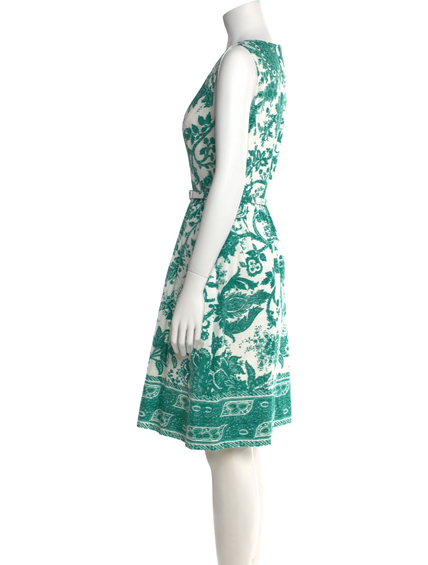 Oscar de la Renta Printed Knee-Length Dress