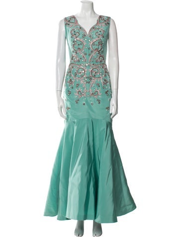 Oscar de la Renta Dresses Silk Long Dress L