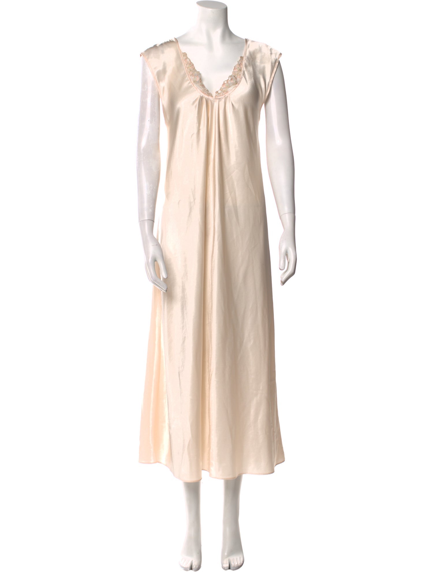 Oscar de la Renta V-Neck Long Dress