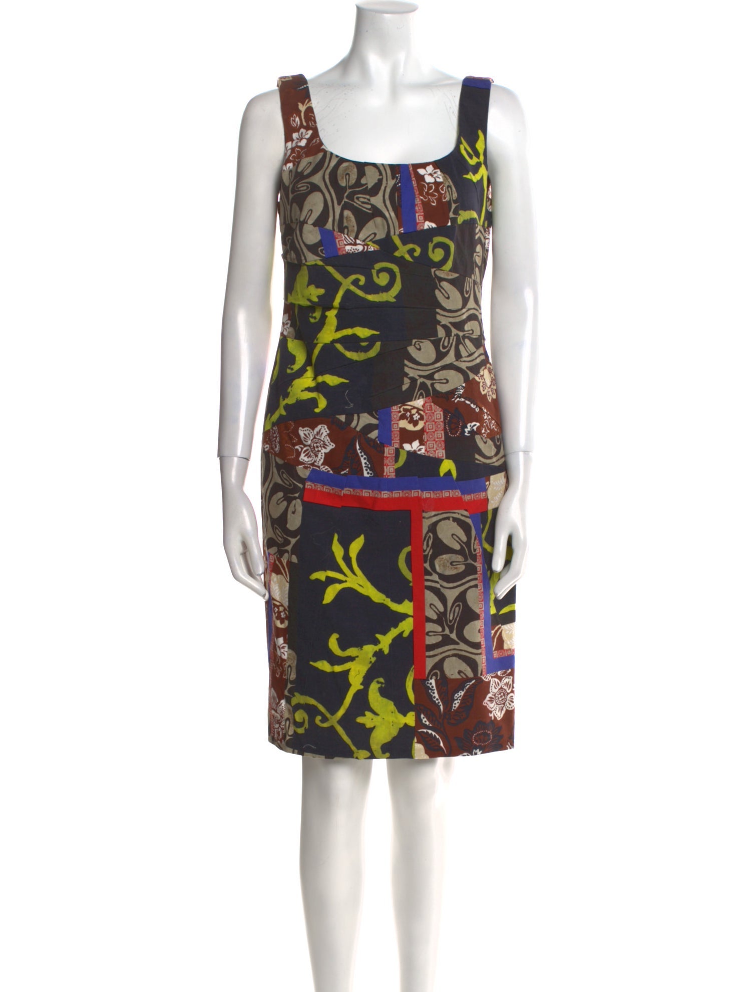 Oscar de la Renta Printed Knee-Length Dress