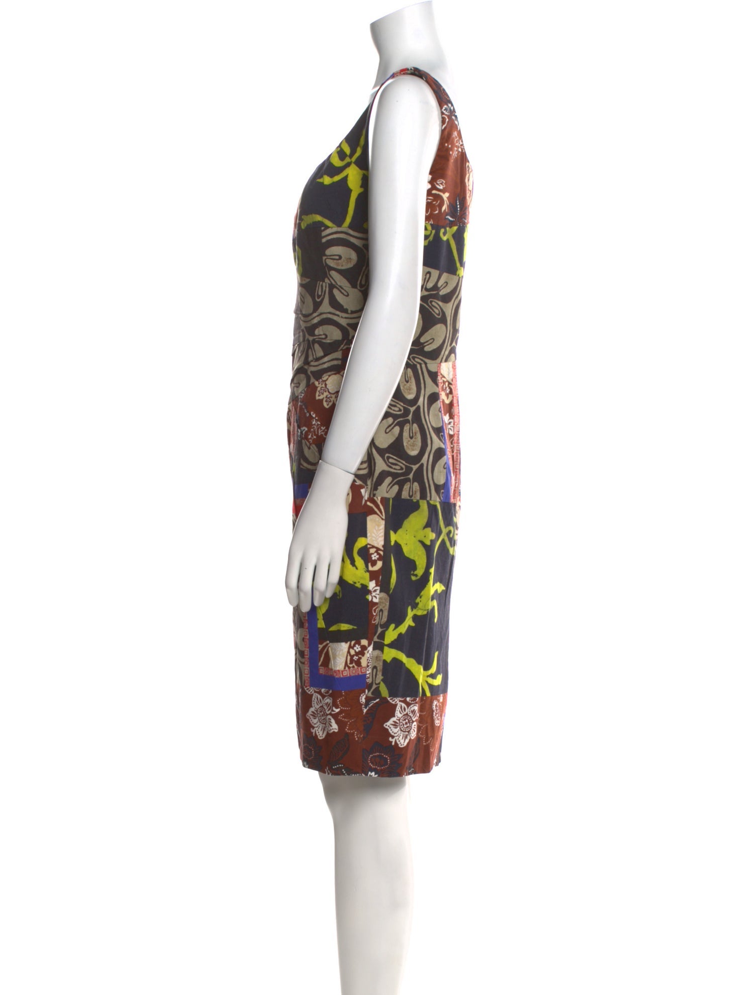 Oscar de la Renta Printed Knee-Length Dress