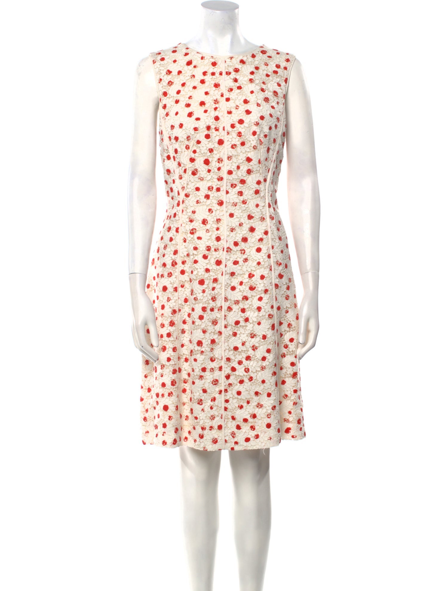 Oscar de la Renta Printed Knee-Length Dress