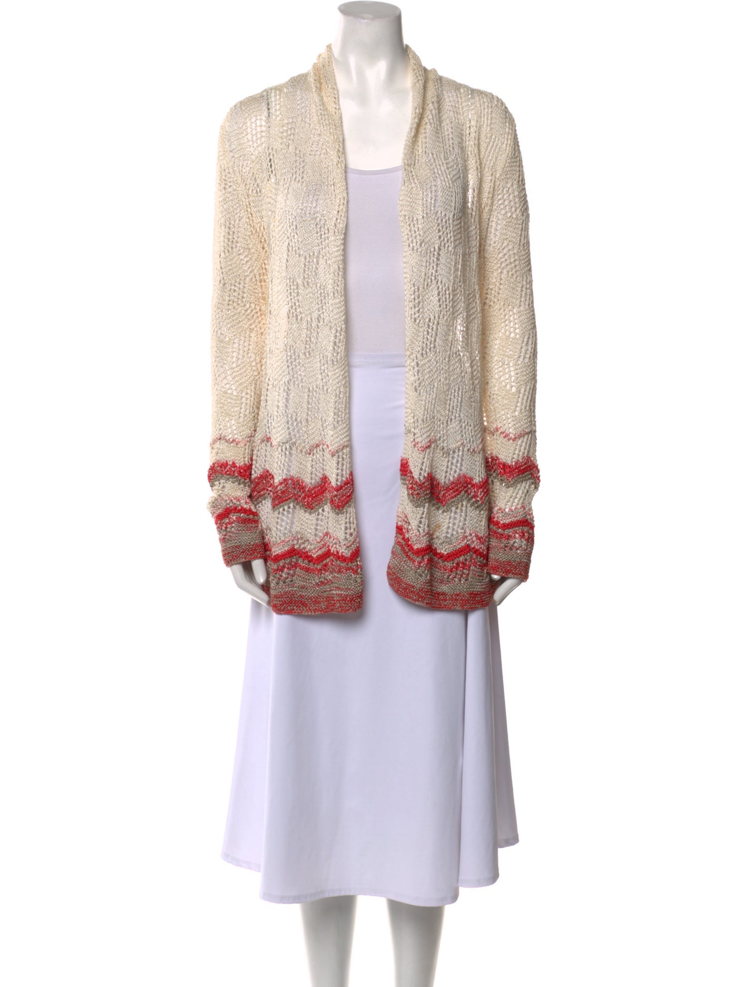 Oscar de la Renta Silk Striped Sweater