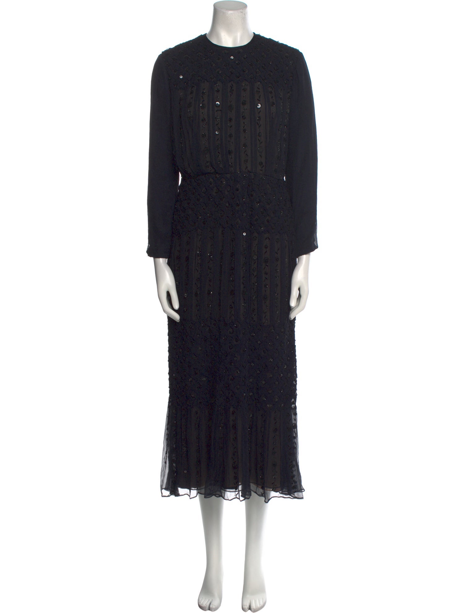 Oscar de la Renta Silk Long Dress