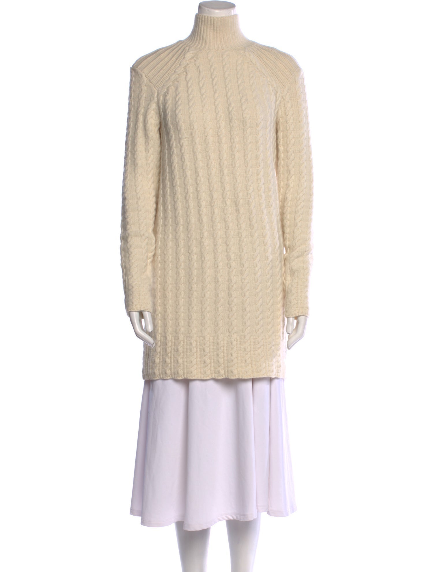 Oscar de la Renta Cashmere Mini Dress