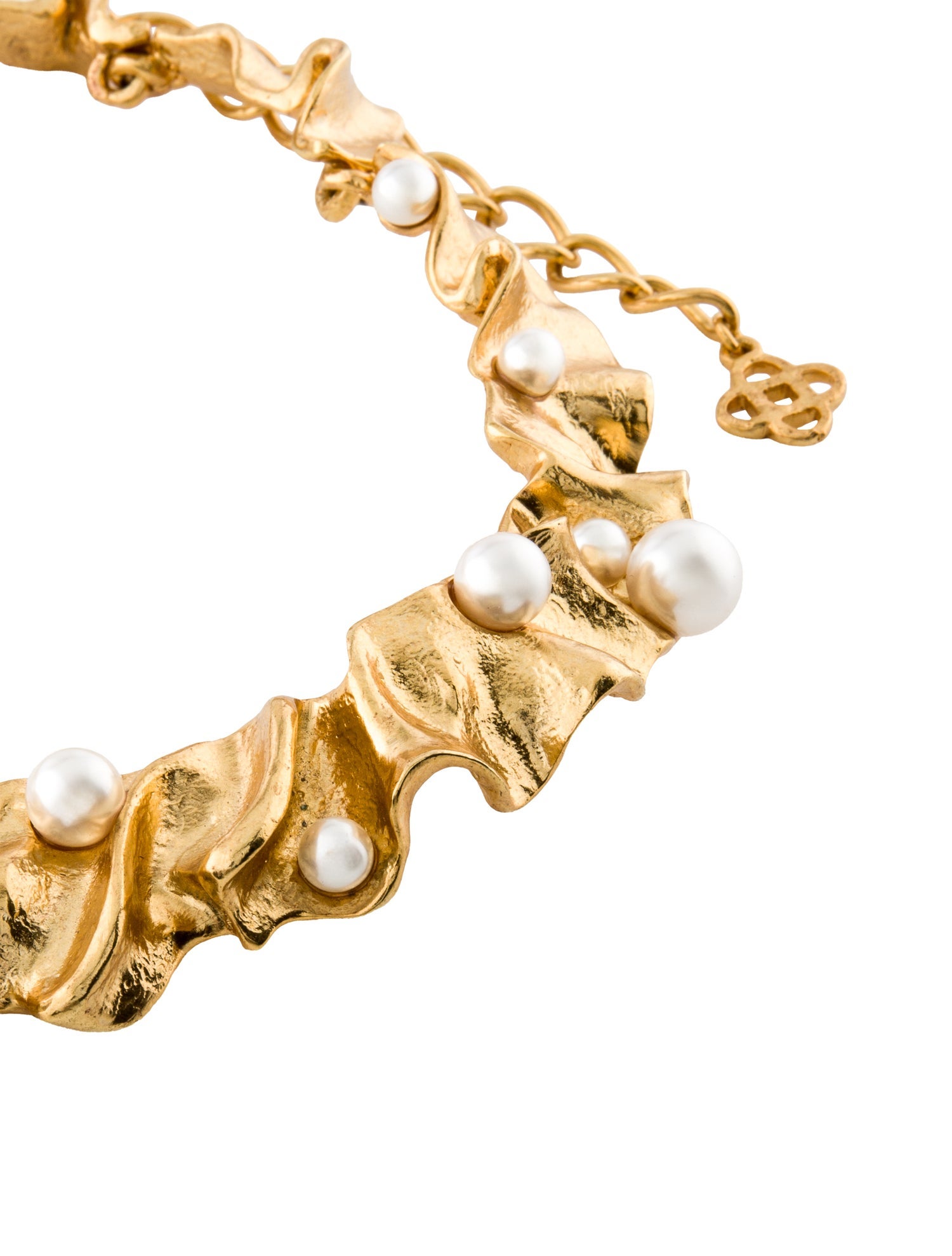 Oscar de la Renta Faux Pearl Collar Necklace