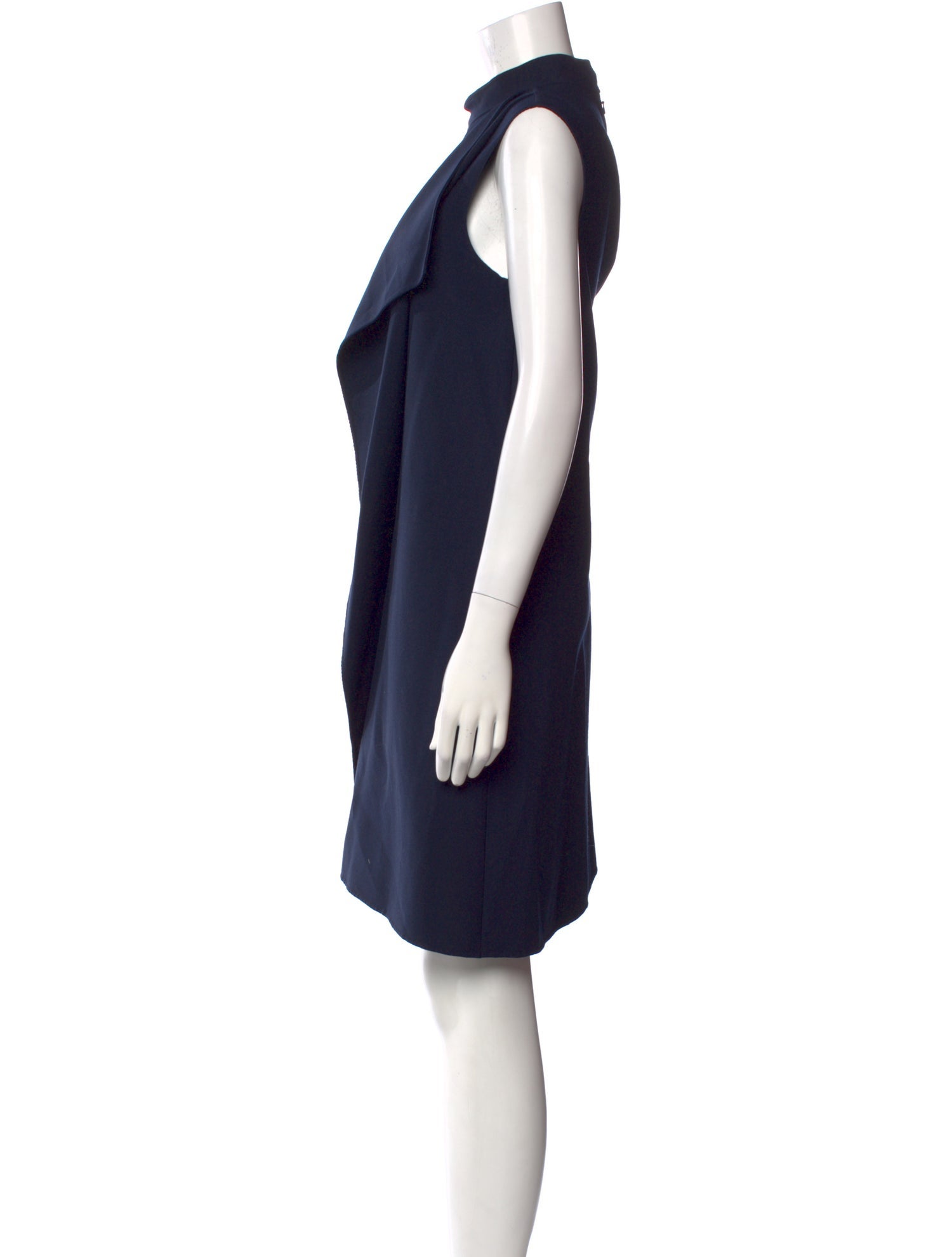 Oscar de la Renta Virgin Wool Midi Length Dress