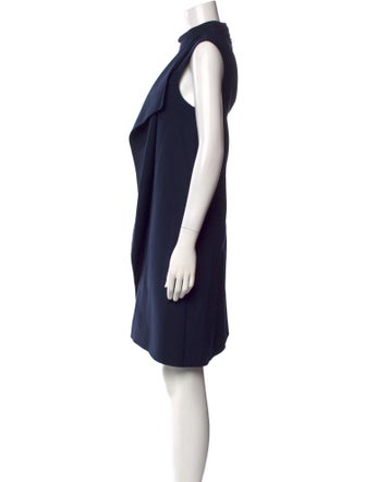 Oscar de la Renta Virgin Wool Midi Length Dress