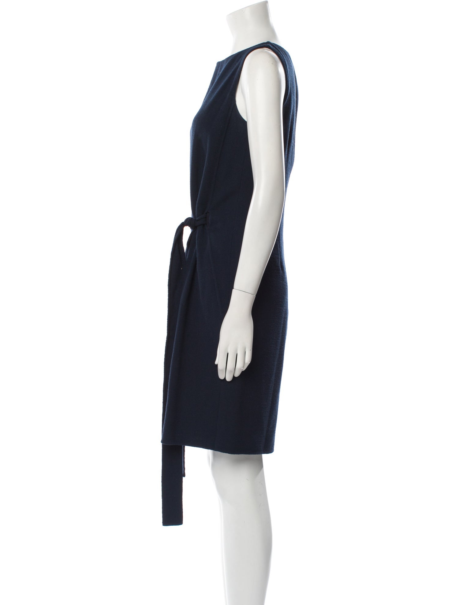 Oscar de la Renta Virgin Wool Midi Length Dress