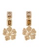 Oscar de la Renta Crystal & Enamel Drop Earrings