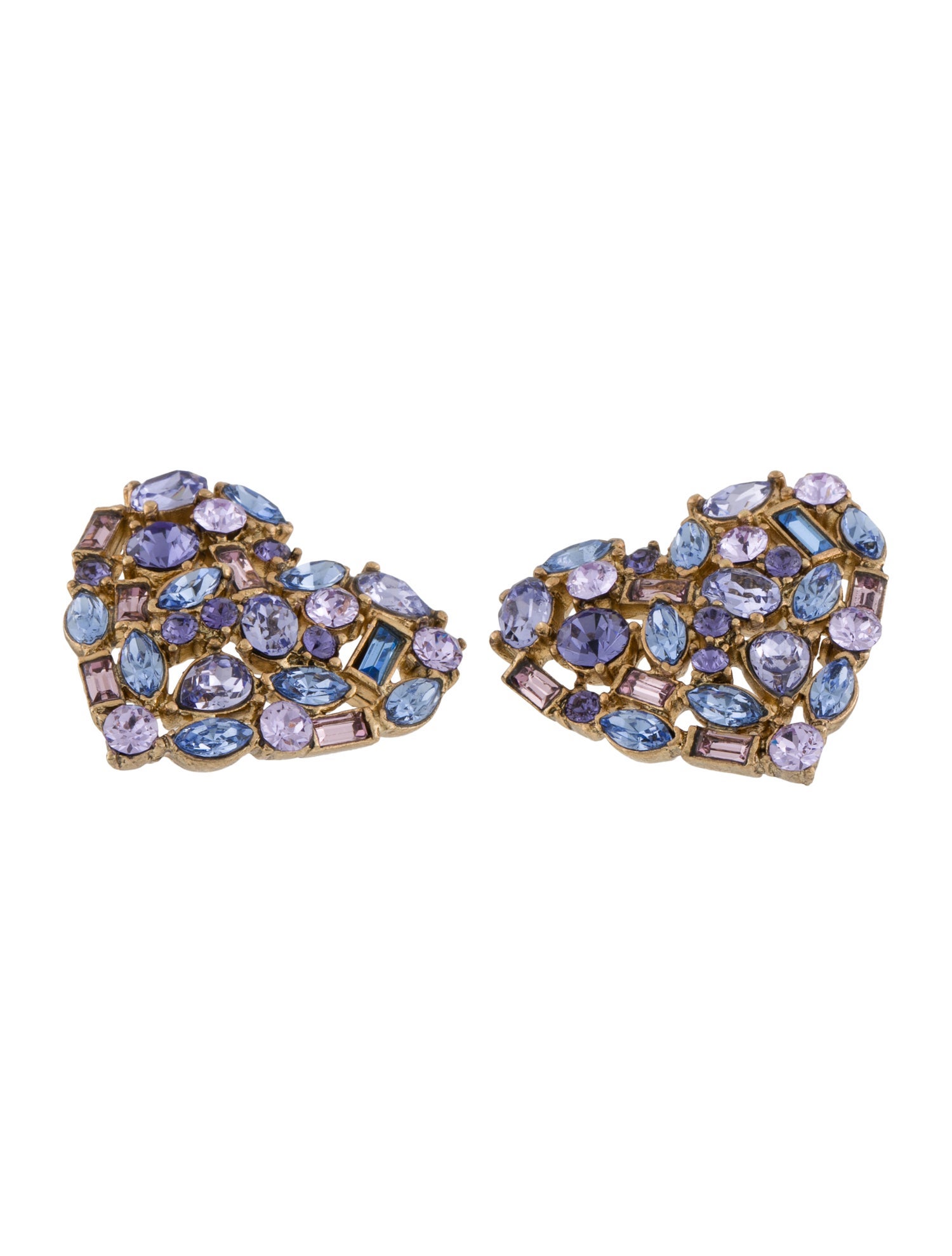 Oscar de la Renta Crystal Stud Earrings