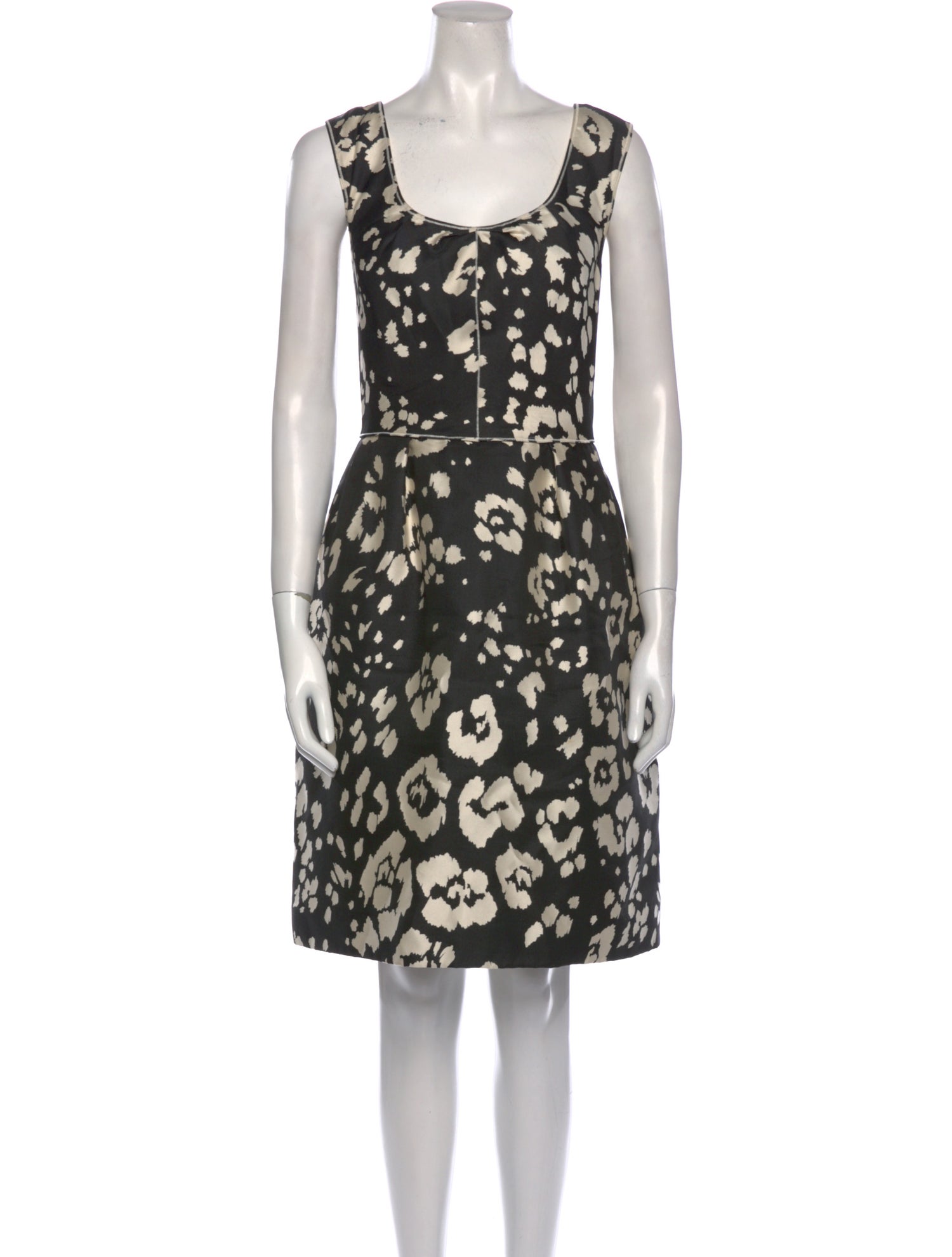 Oscar de la Renta Silk Knee-Length Dress
