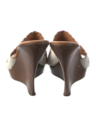 Oscar de la Renta Ponyhair Printed Slides