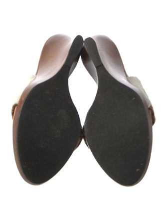 Oscar de la Renta Ponyhair Printed Slides