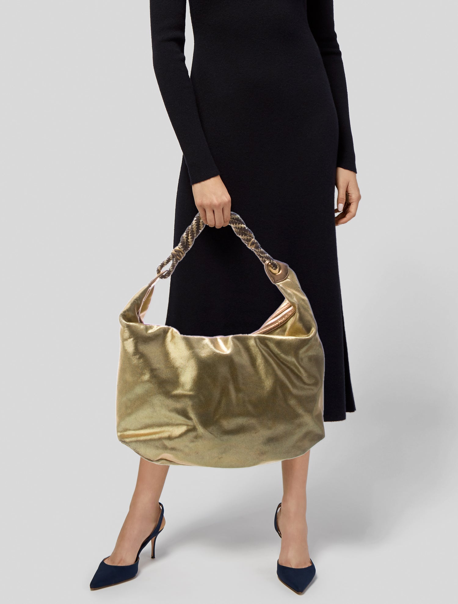 Oscar de la Renta Leather Hobo