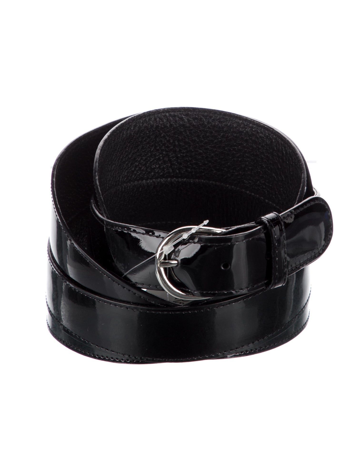 Oscar De La Renta Silver Leather Wide Belt Silver Wide Belt - Leather & Elastic Band | JUAN-JO | Wolf  main image 3