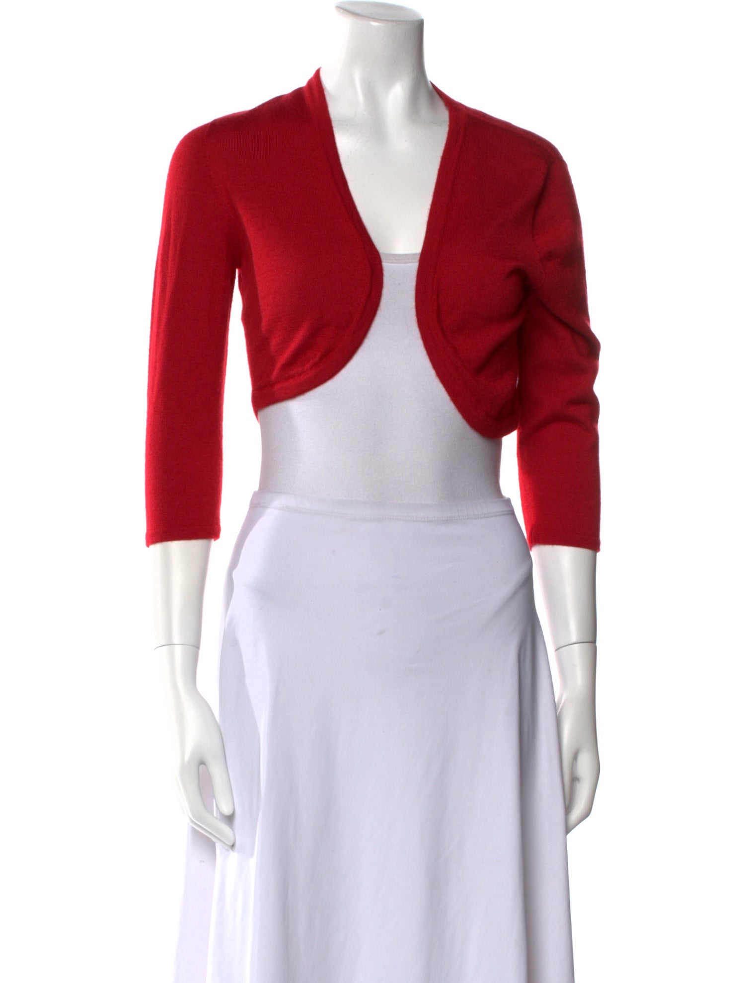 Oscar de la Renta Cashmere Open Front Sweater