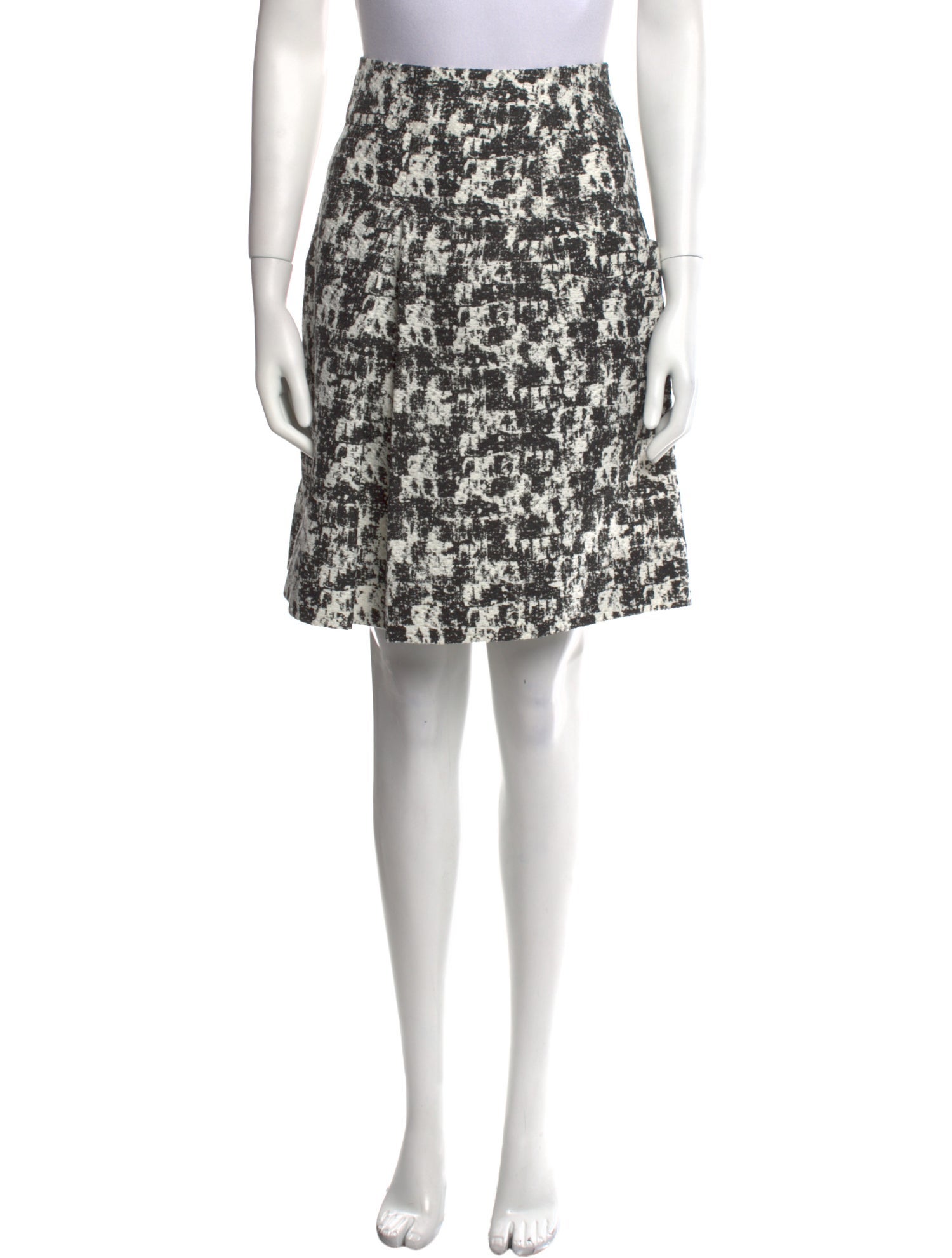 Oscar de la Renta Printed Knee-Length Skirt
