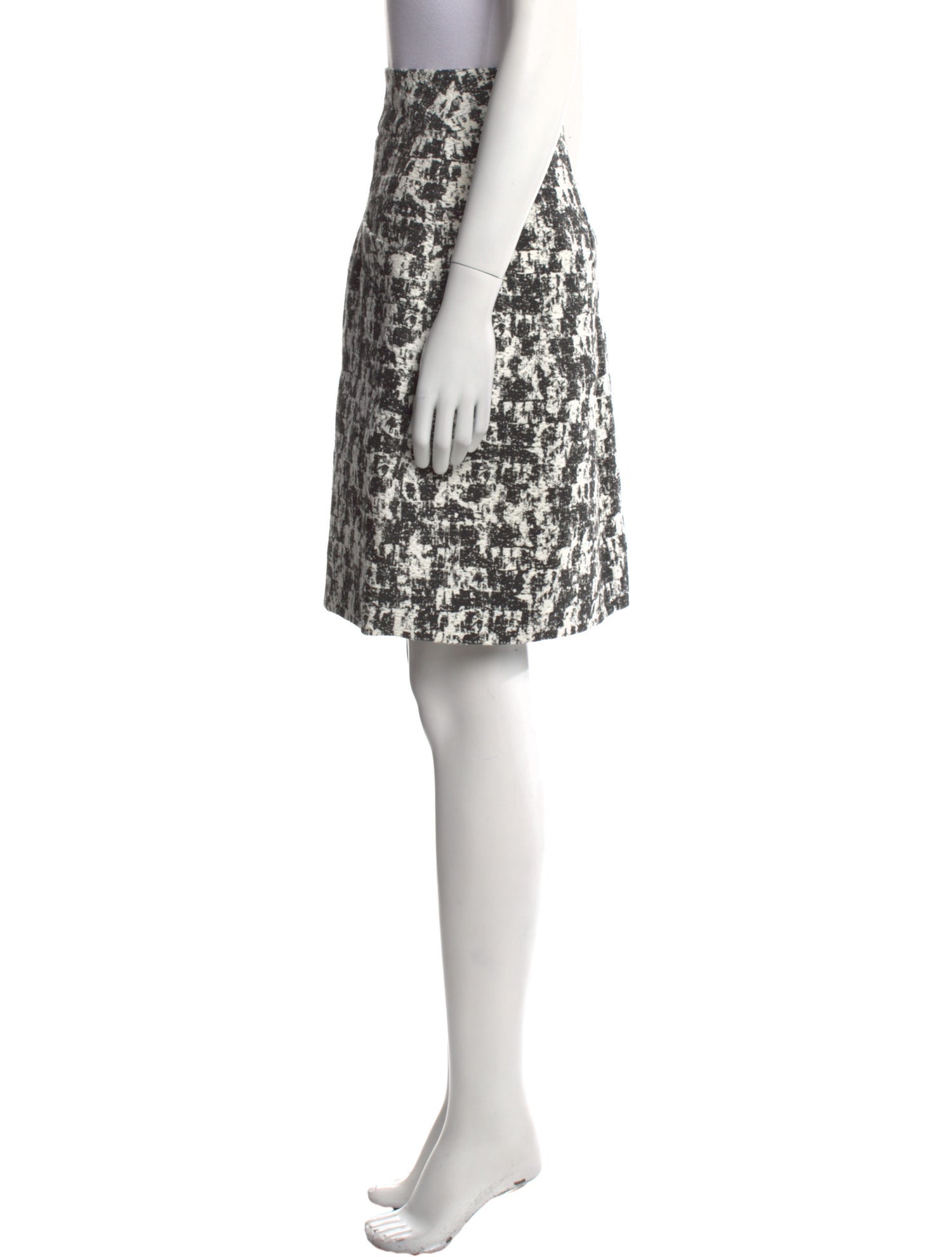 Oscar de la Renta Printed Knee-Length Skirt