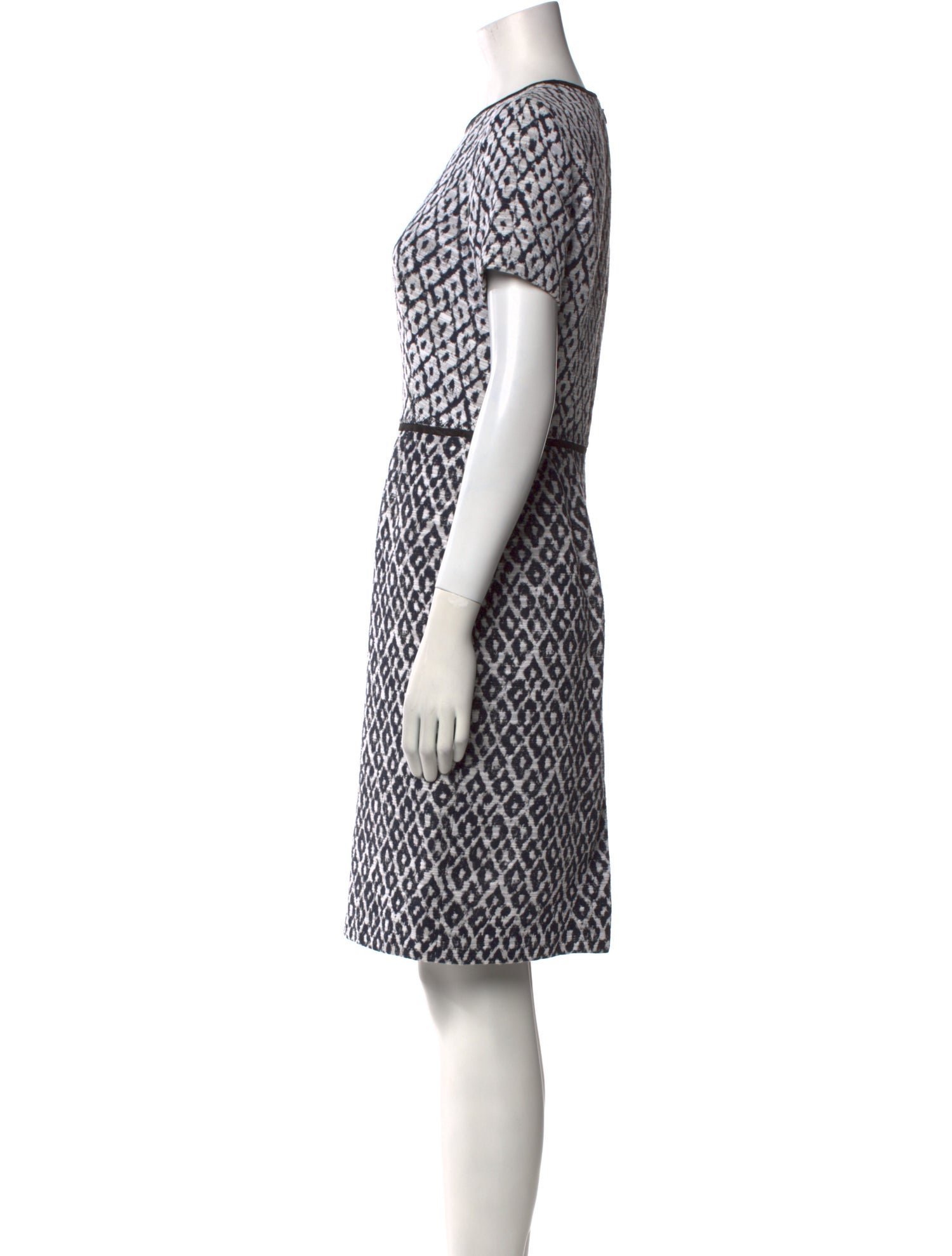 Oscar de la Renta Printed Knee-Length Dress