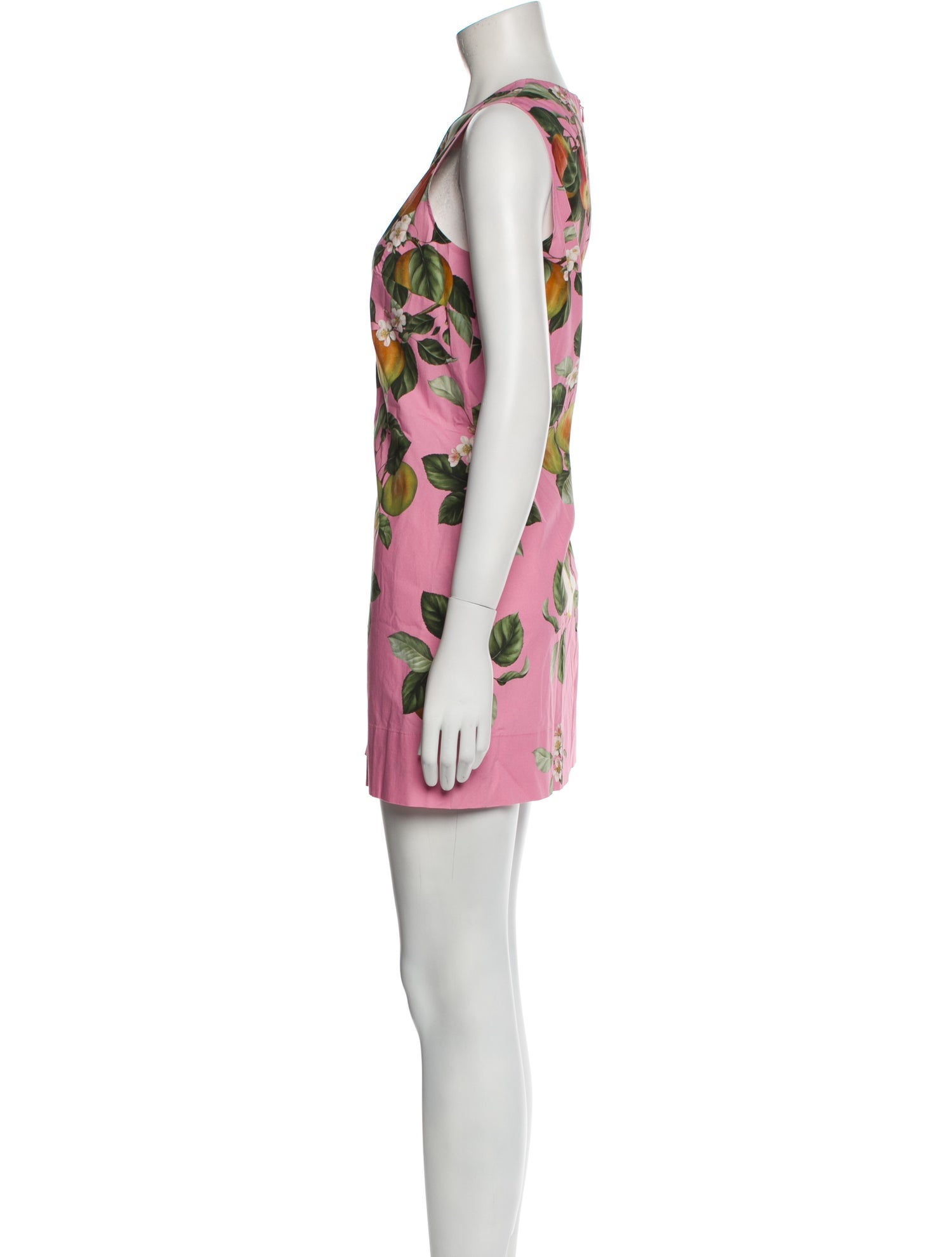 Oscar de la Renta Floral Print Mini Dress