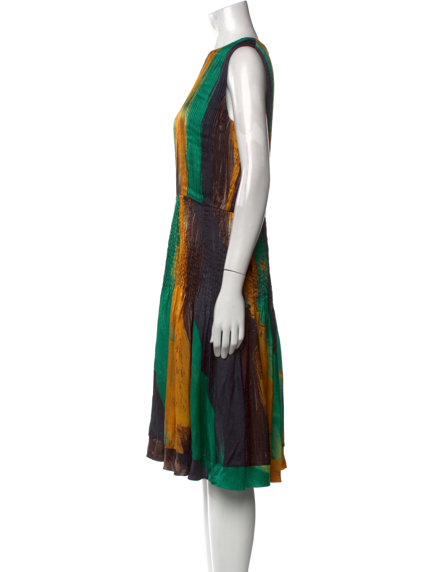 Oscar de la Renta Wool Midi Length Dress