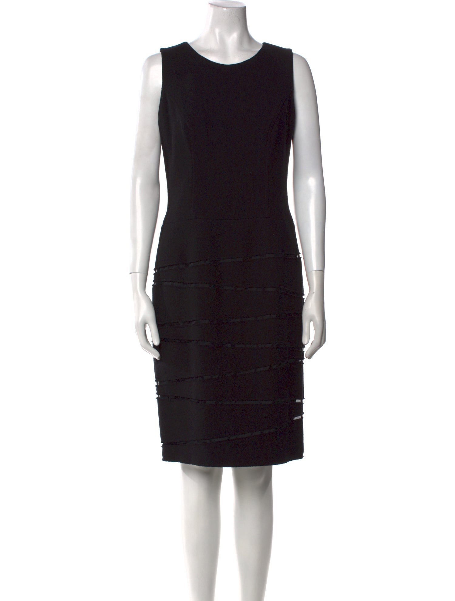 Oscar de la Renta Wool Knee-Length Dress