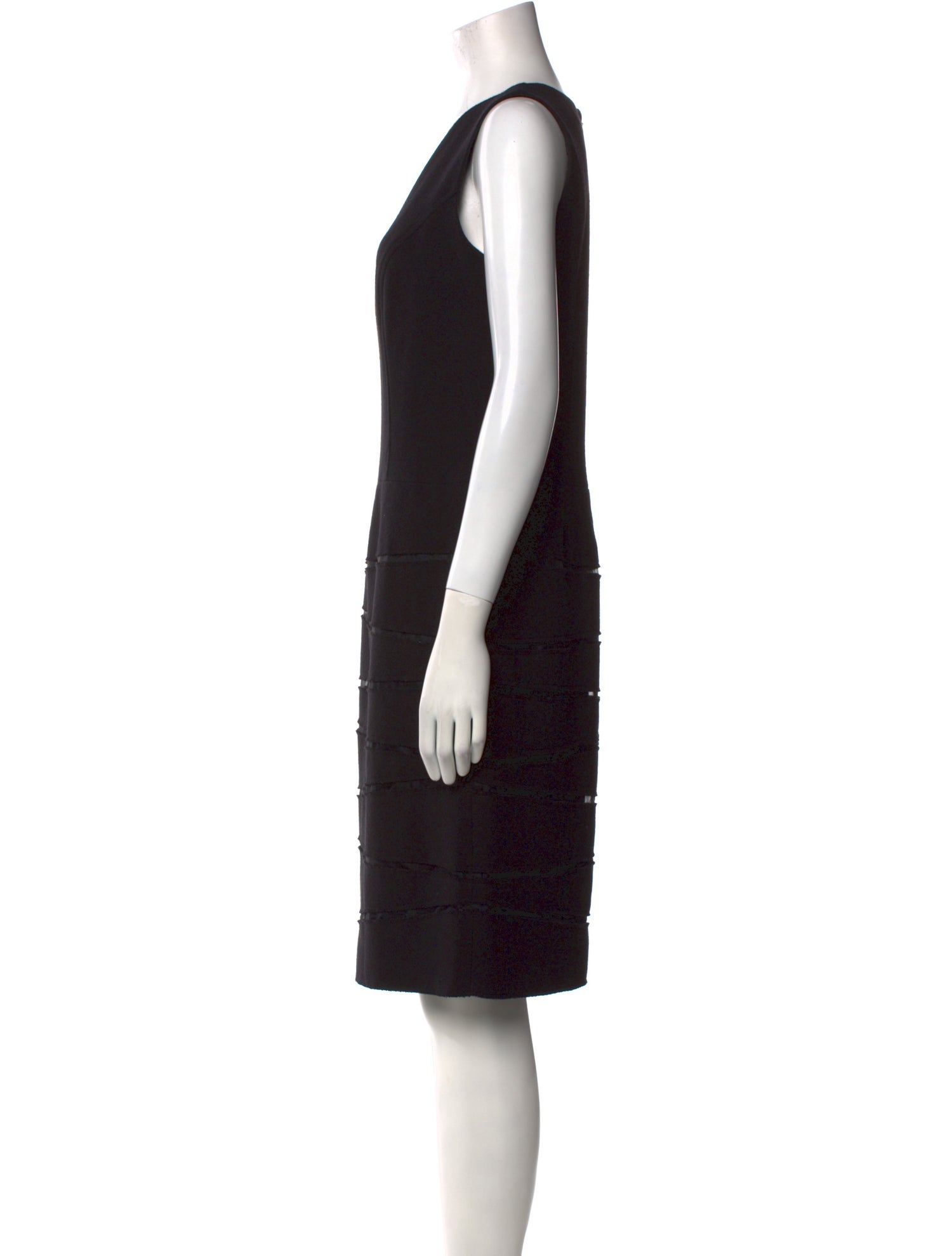 Oscar de la Renta Wool Knee-Length Dress
