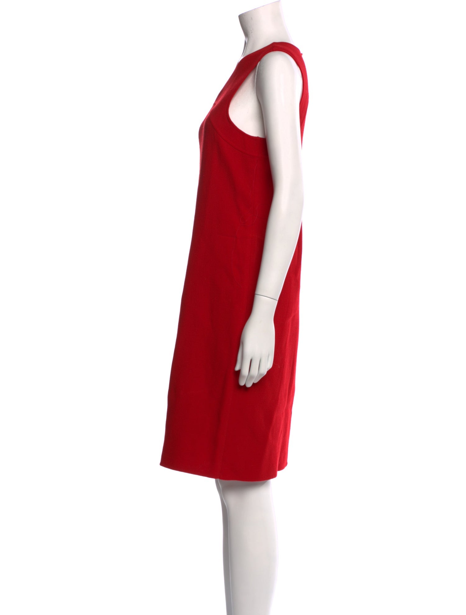 Oscar de la Renta Wool Knee-Length Dress