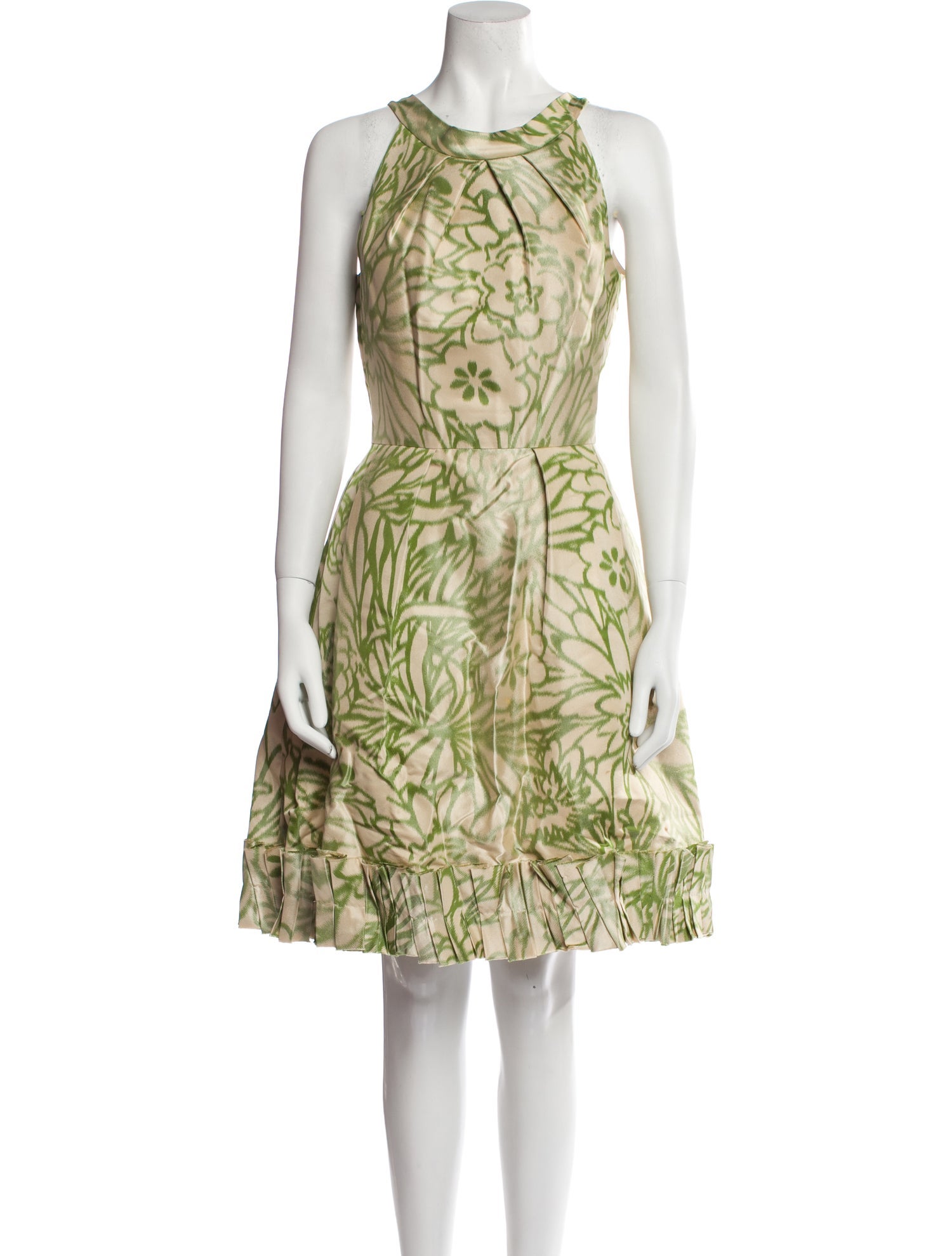 Oscar de la Renta Printed Knee-Length Dress