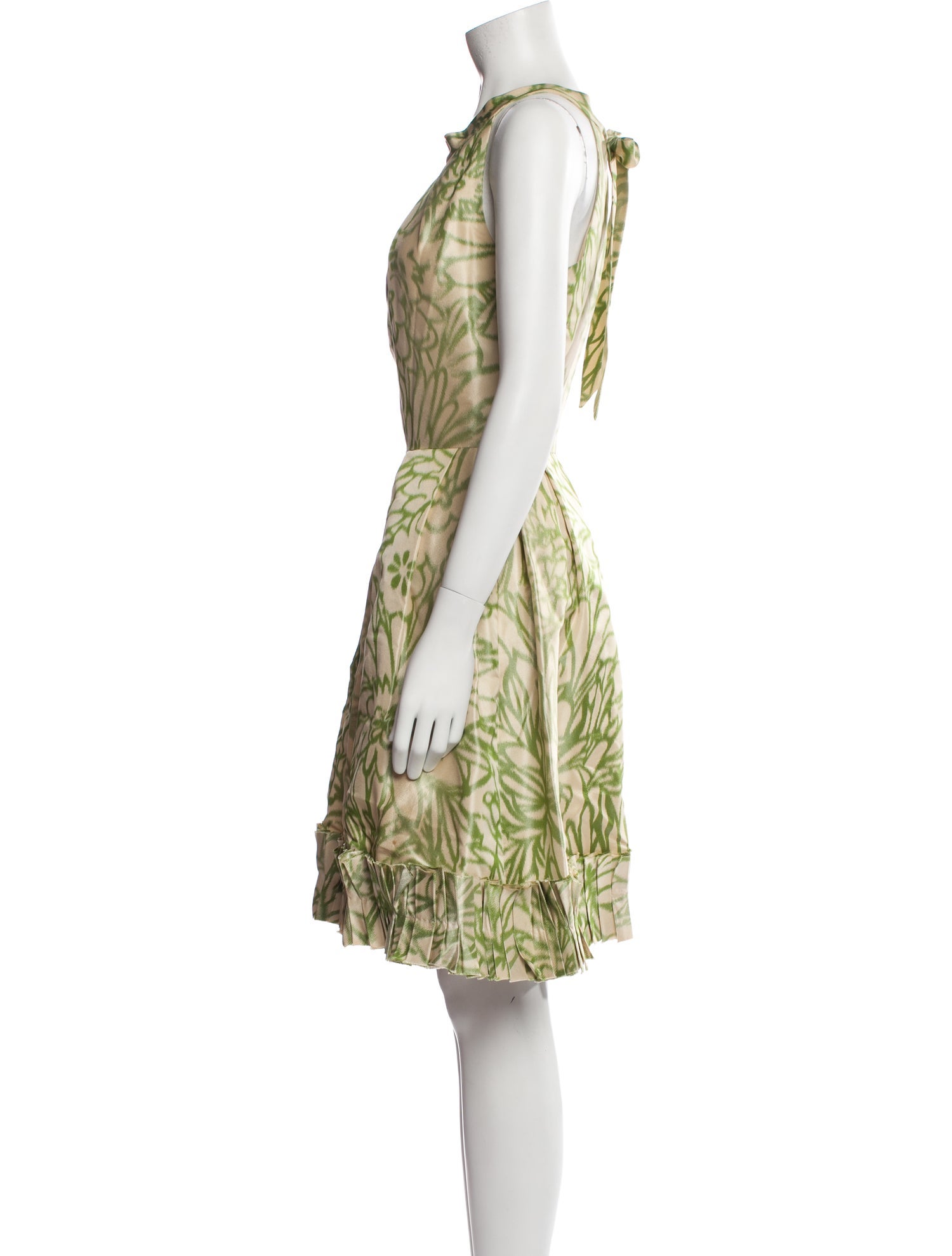 Oscar de la Renta Printed Knee-Length Dress