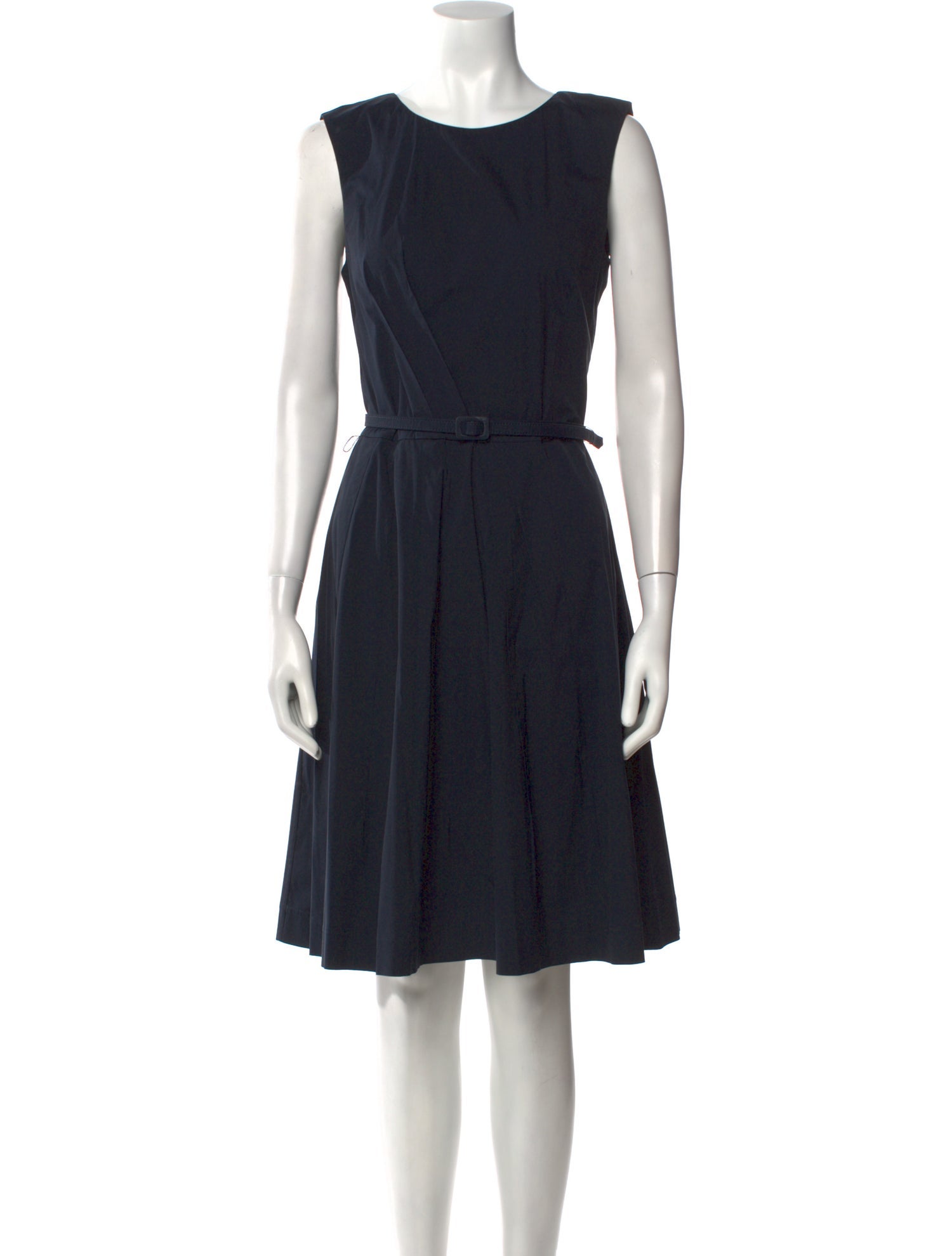 Oscar de la Renta Bateau Neckline Knee-Length Dress