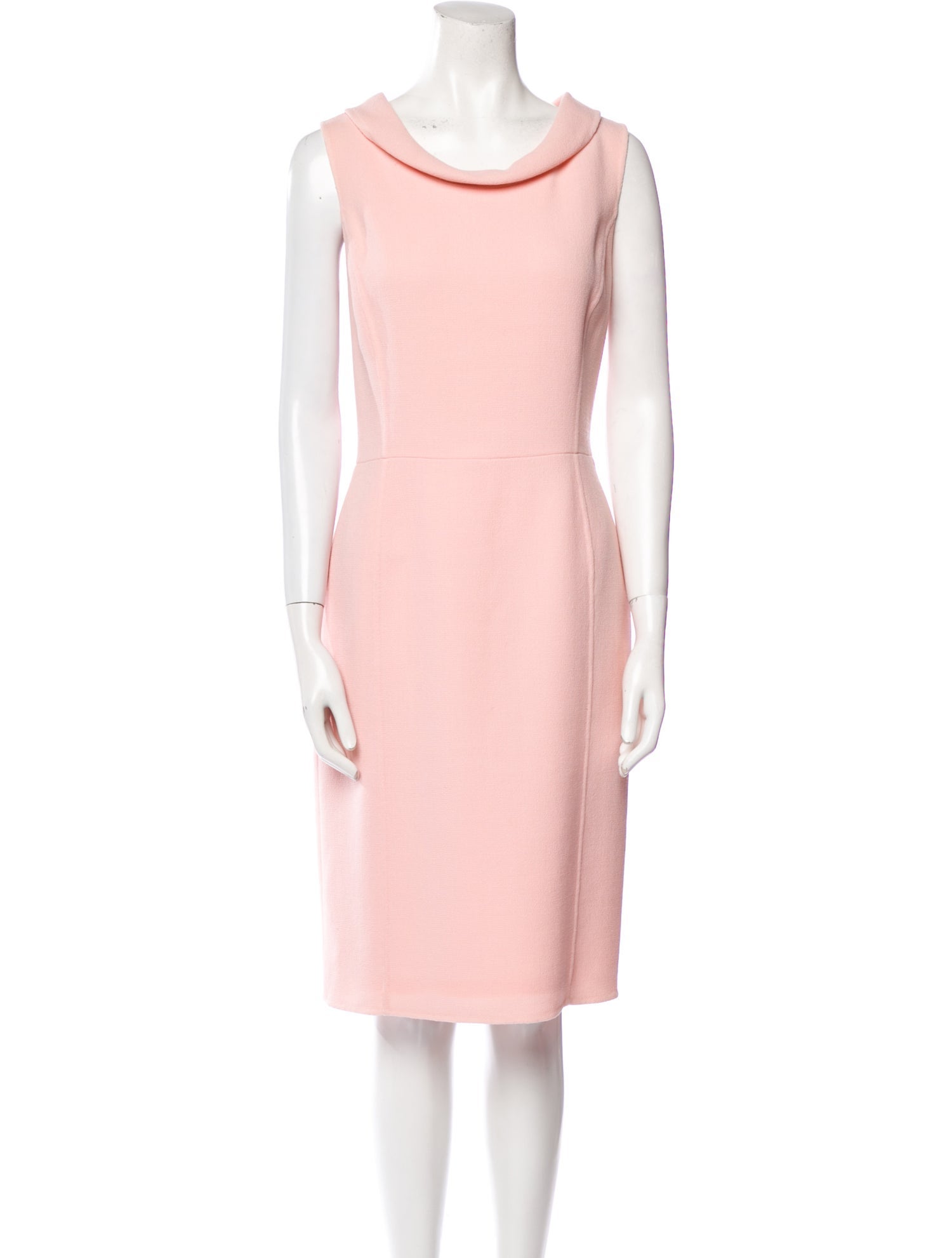 Oscar de la Renta Wool Knee-Length Dress