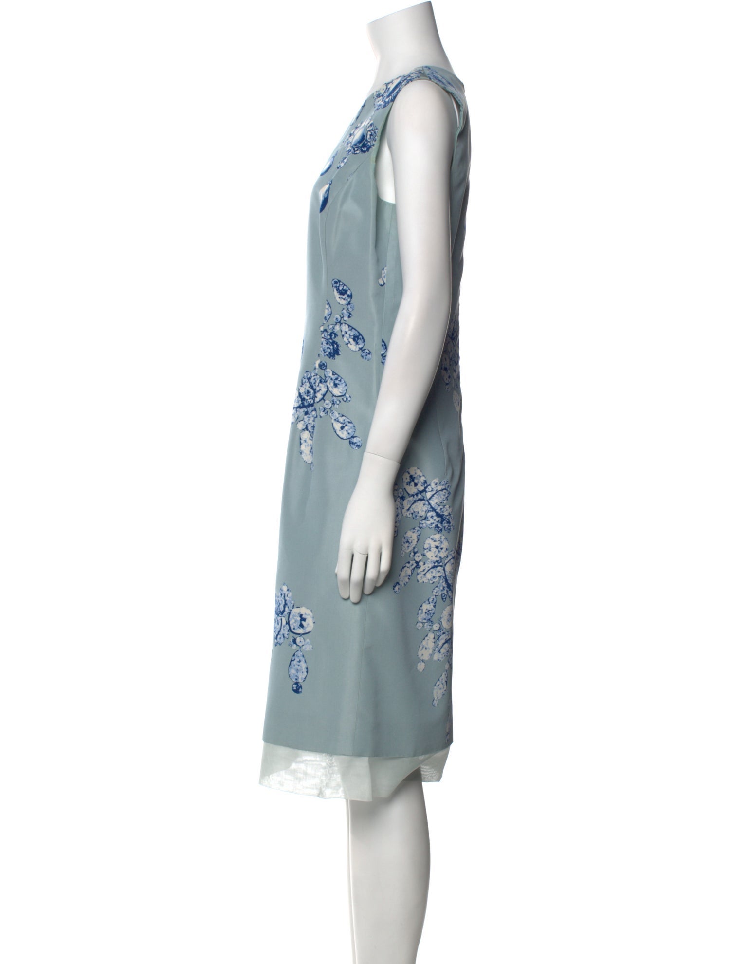 Oscar de la Renta Silk Knee-Length Dress