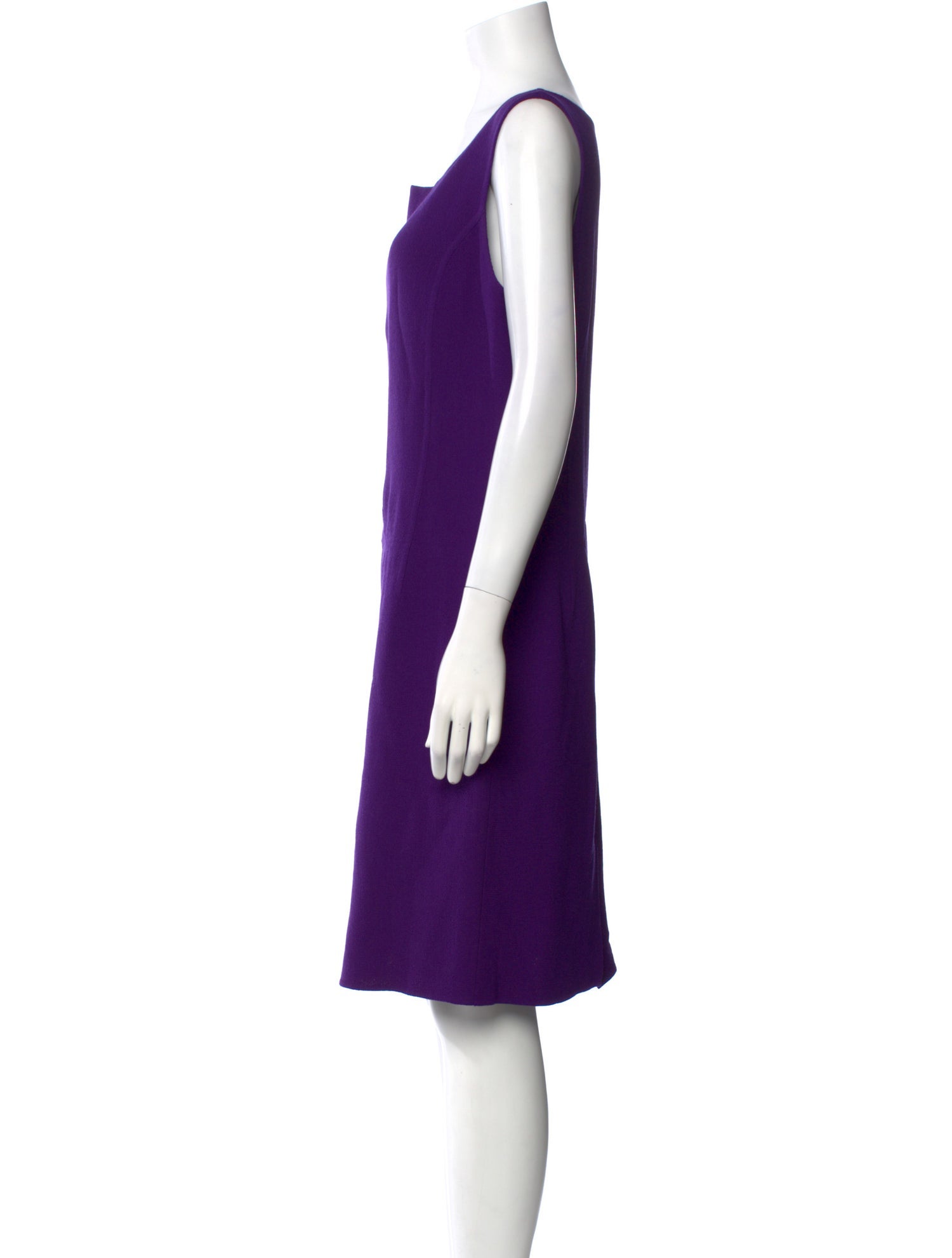 Oscar de la Renta Wool Knee-Length Dress