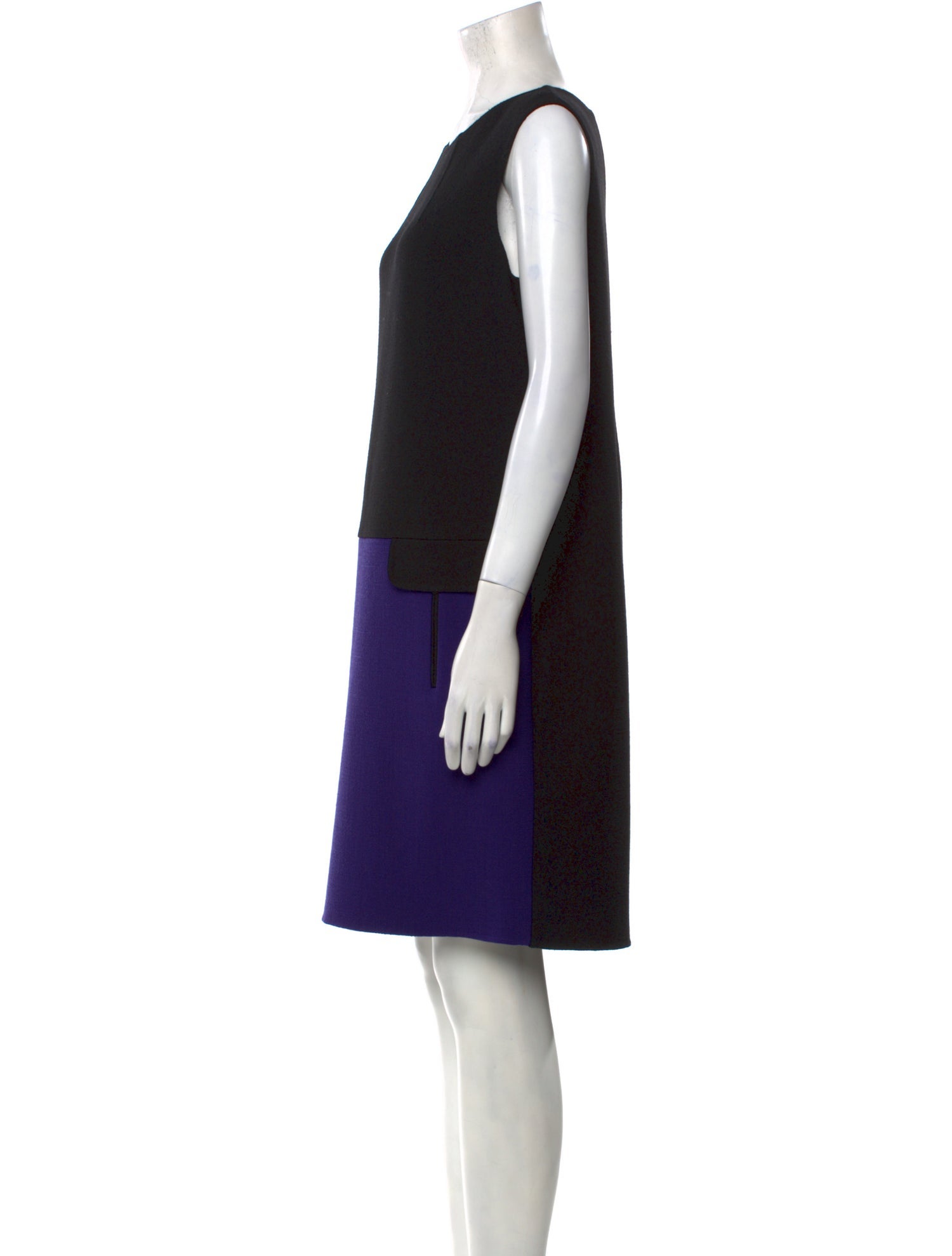 Oscar de la Renta Virgin Wool Knee-Length Dress