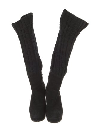 Oscar de la Renta Suede Boots