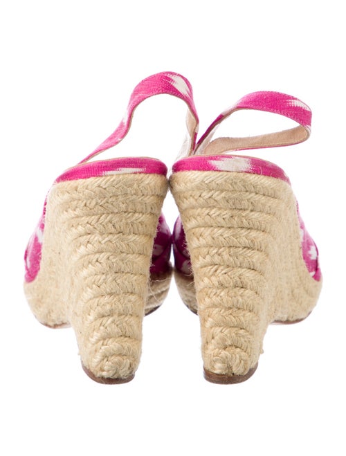 Oscar de la Renta Canvas Printed Espadrilles