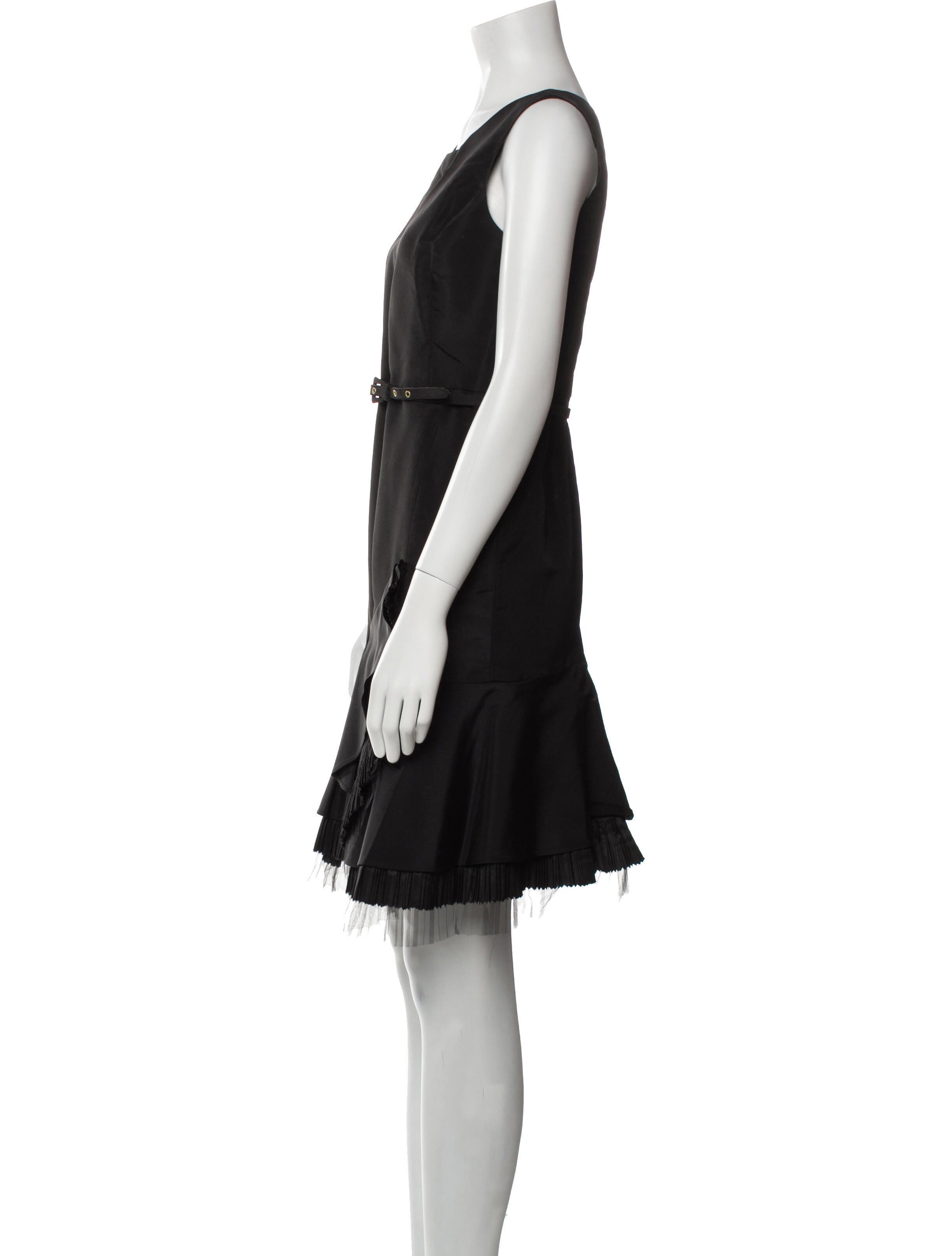 Oscar de la Renta Silk Knee-Length Dress