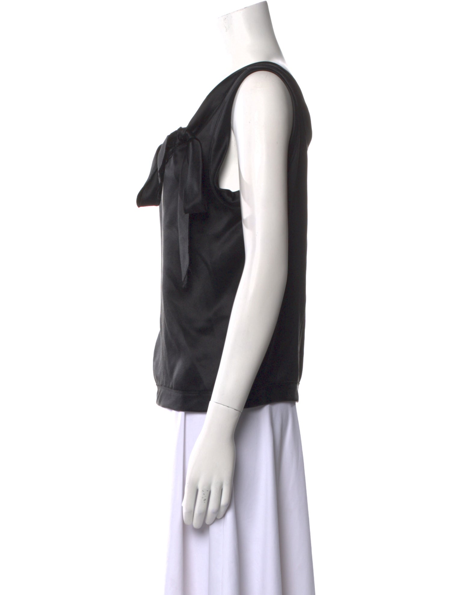 Oscar de la Renta Silk Cowl Neck Top