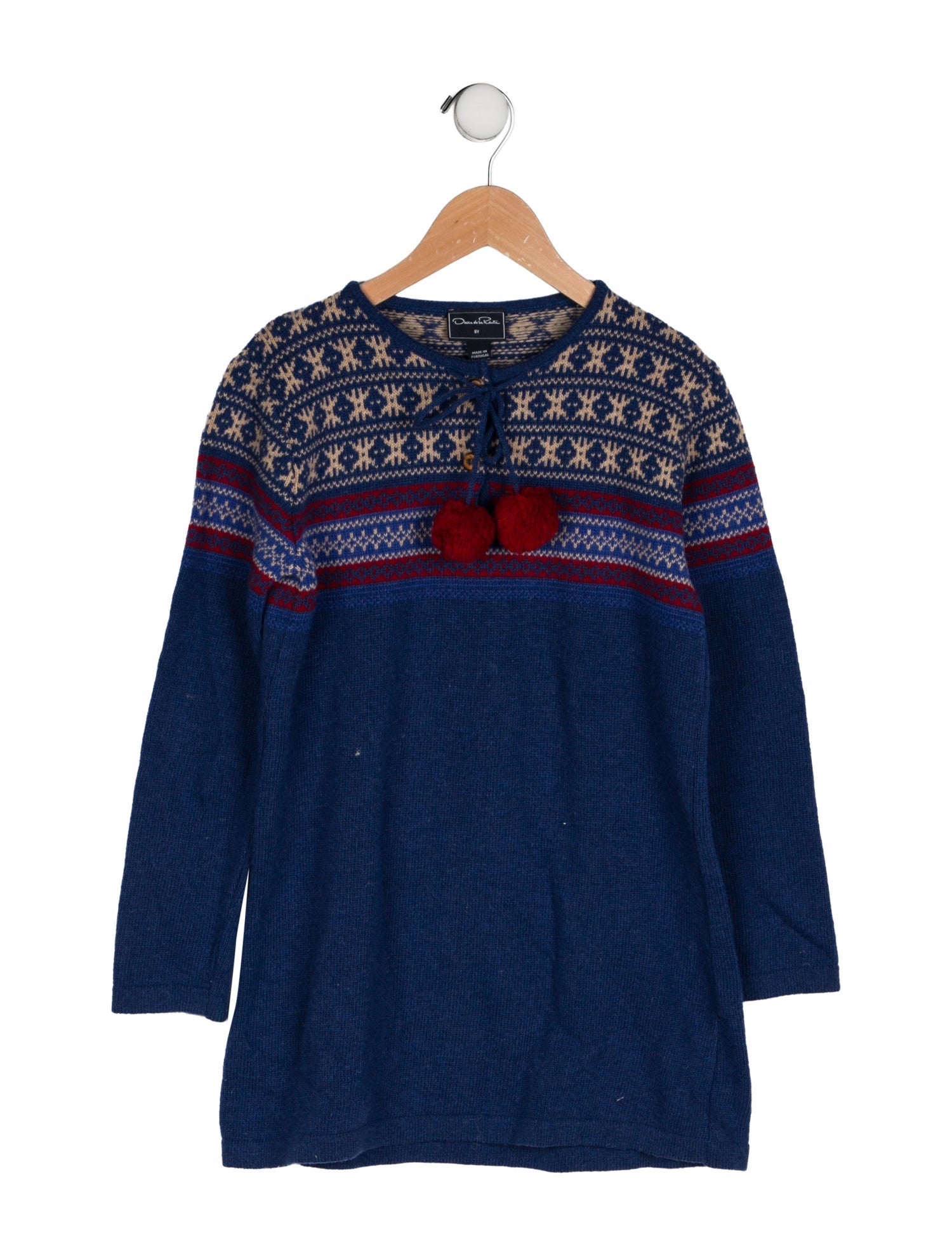 Oscar de la Renta Girls' Sweater Dress