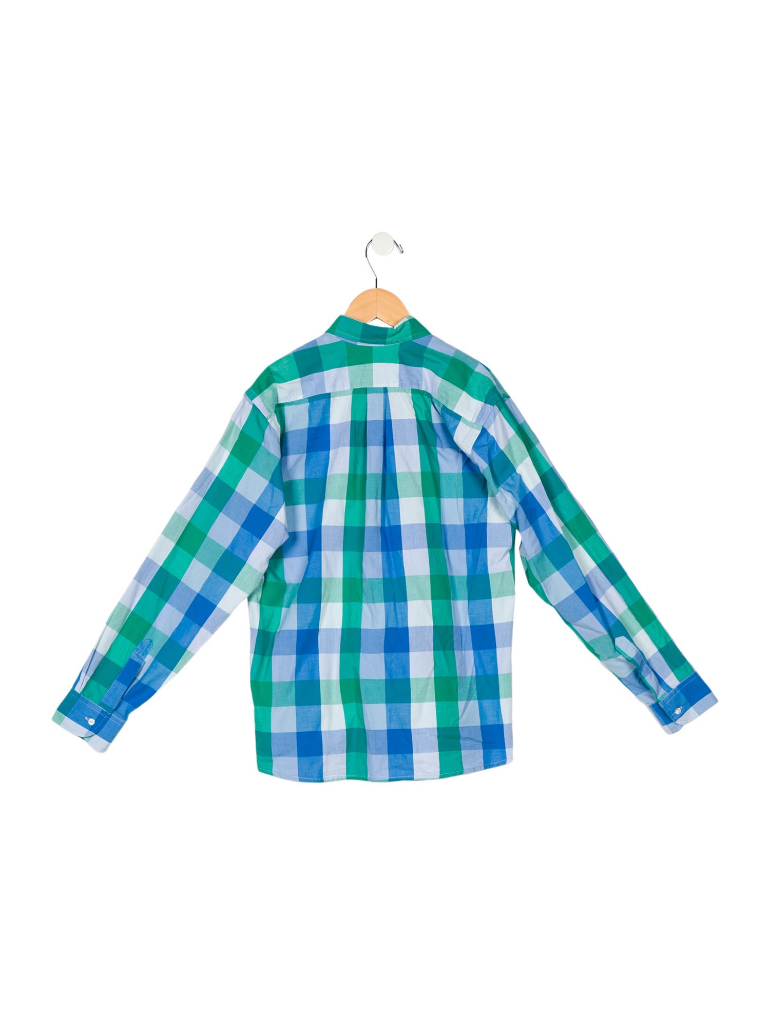 Oscar de la Renta Oscar de la Renta Boys Checkered Pattern Shirt