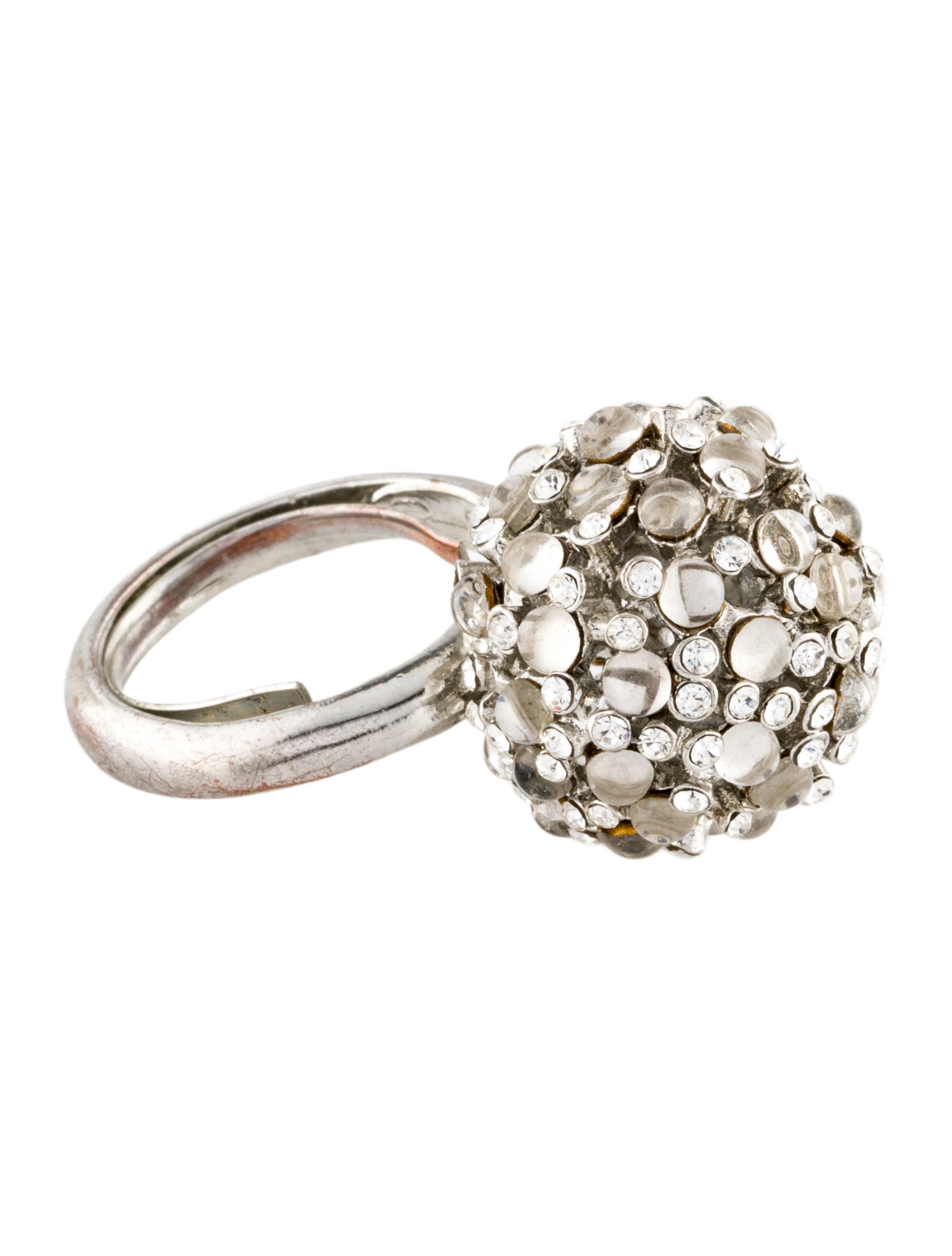 Oscar de la Renta Crystal & Resin Cocktail Ring