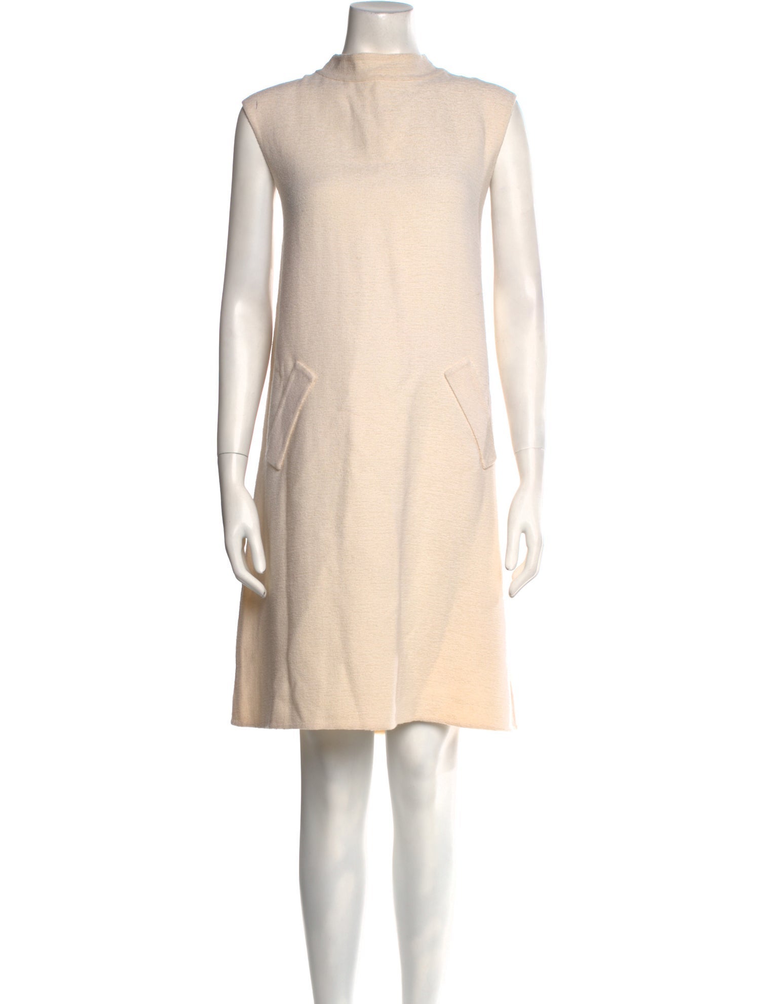 Oscar de la Renta Wool Knee-Length Dress