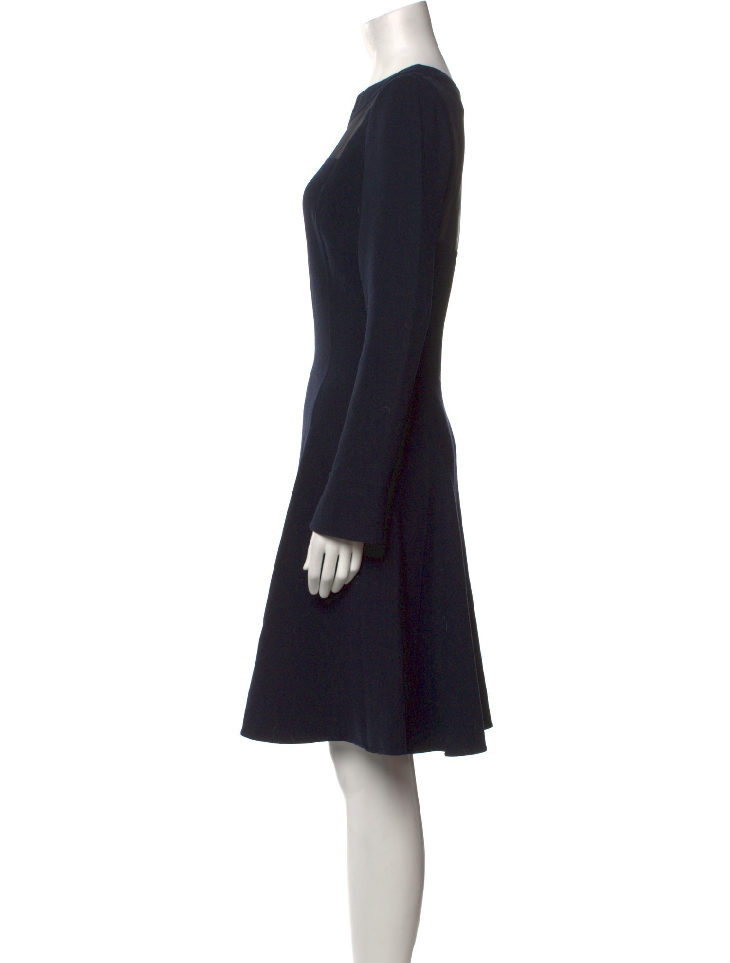 Oscar de la Renta Wool Knee-Length Dress