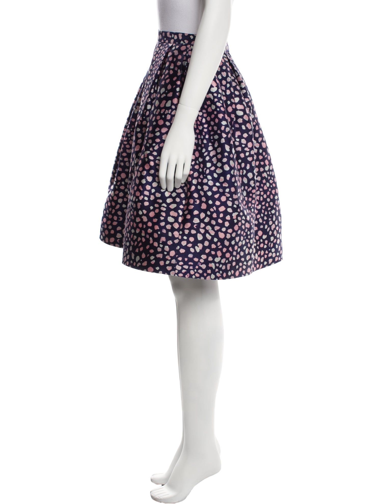 Oscar de la Renta Printed Knee-Length Skirt